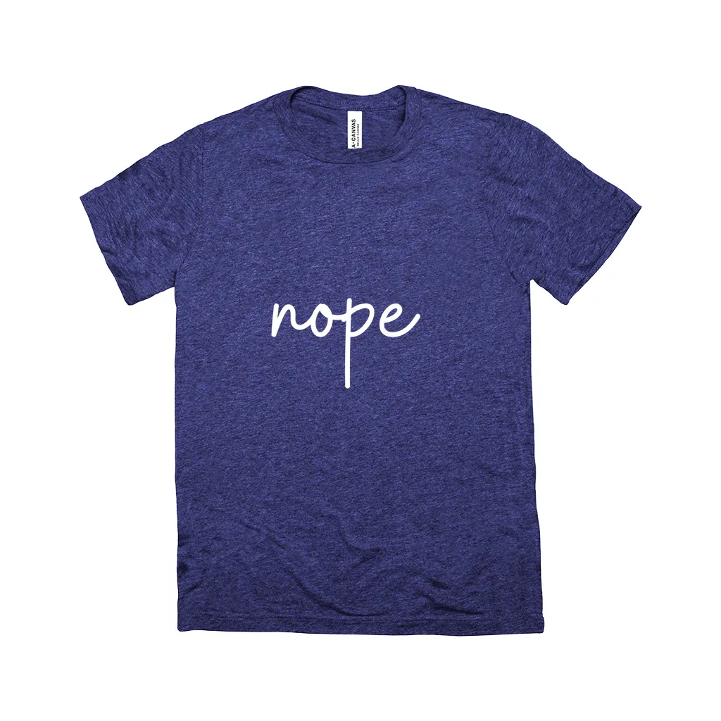 Nope T-Shirt White Design