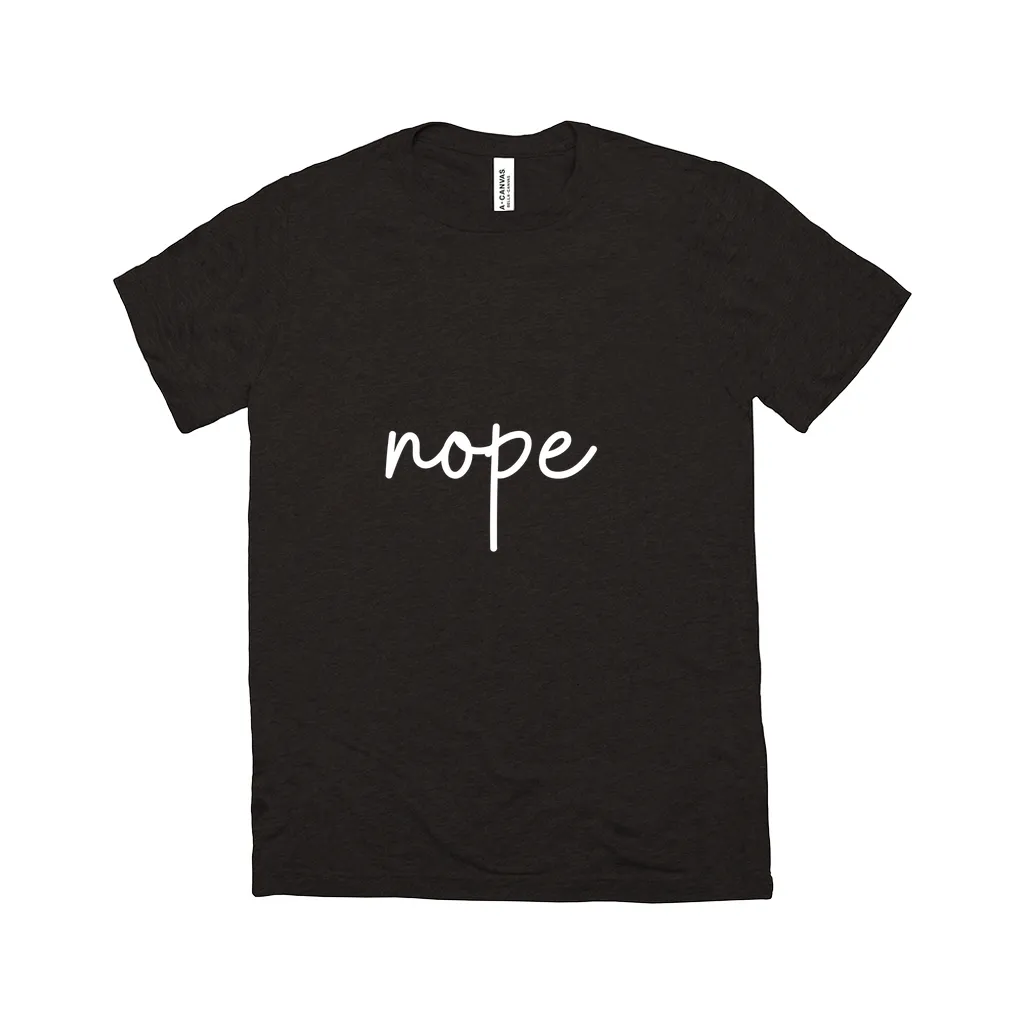 Nope T-Shirt White Design