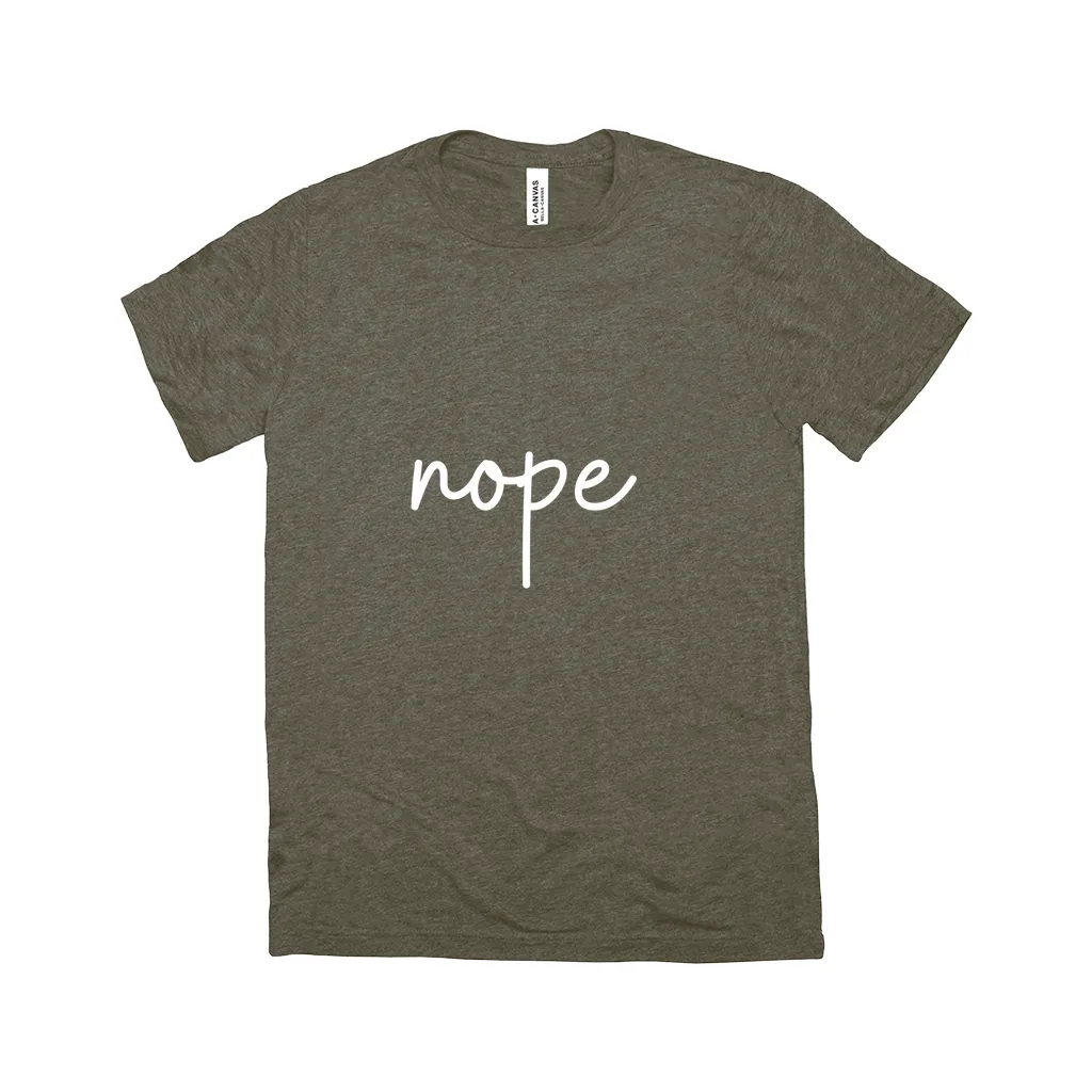 Nope T-Shirt White Design