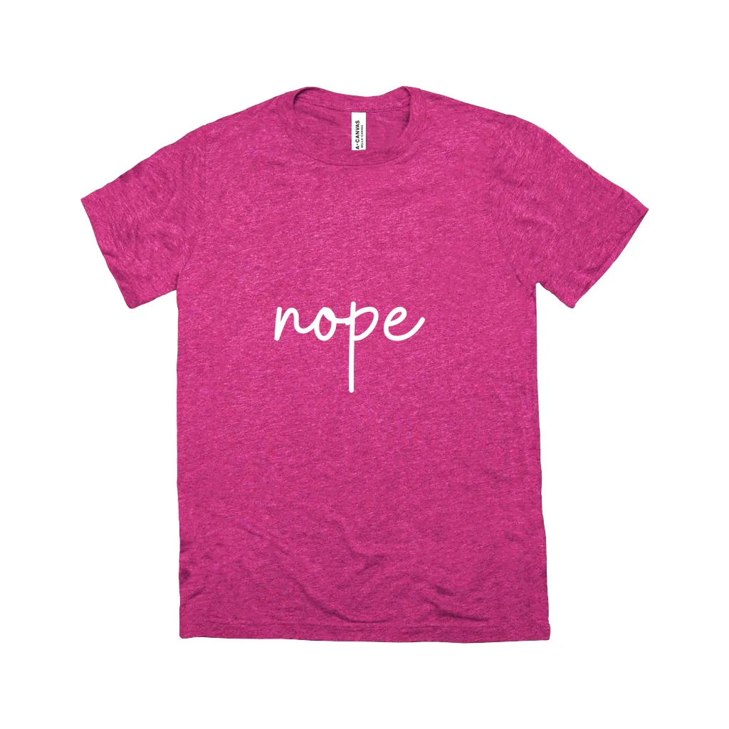 Nope T-Shirt White Design