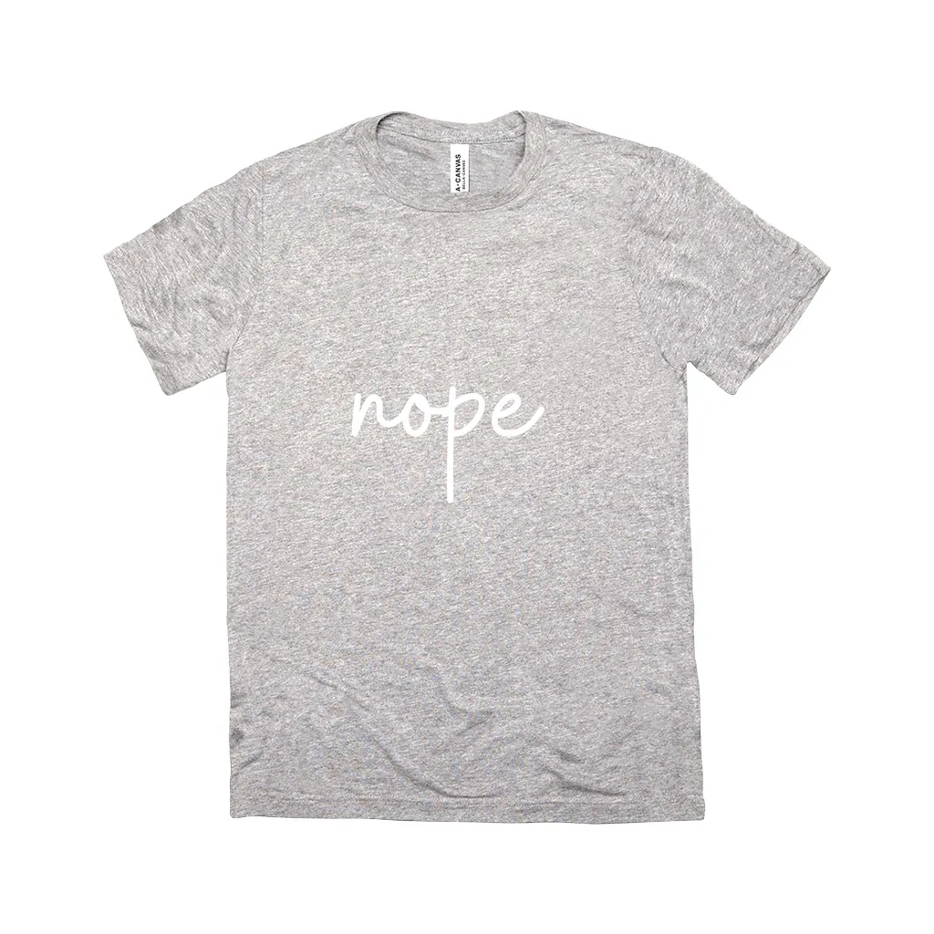Nope T-Shirt White Design