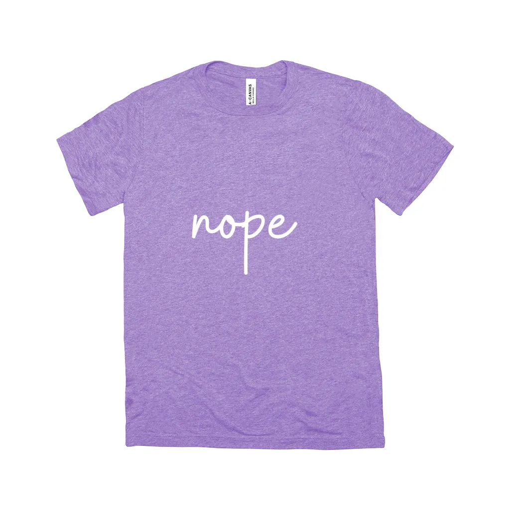 Nope T-Shirt White Design
