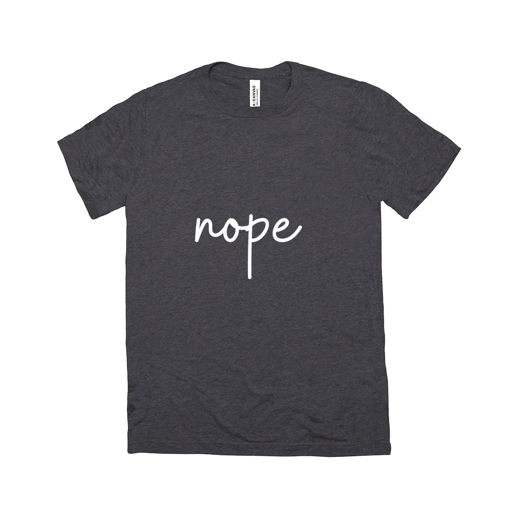 Nope T-Shirt White Design