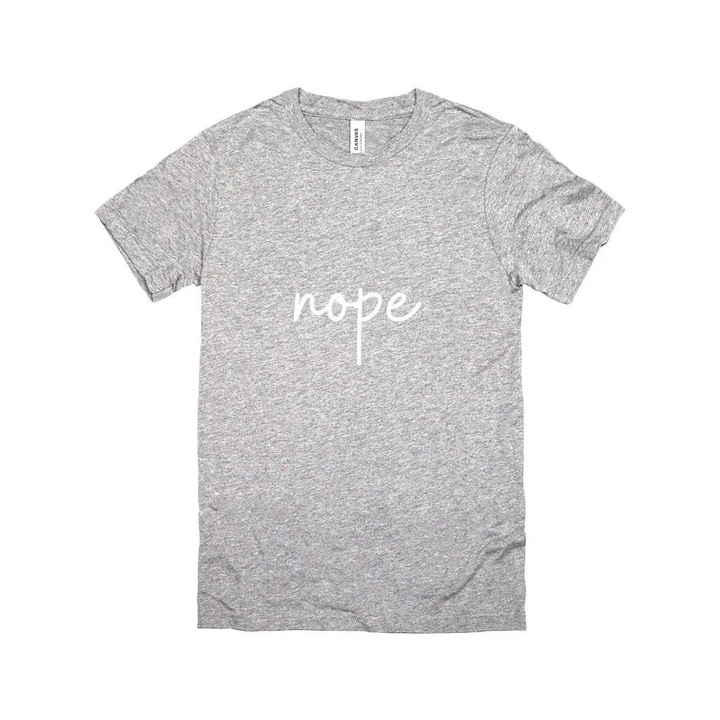 Nope T-Shirt White Design