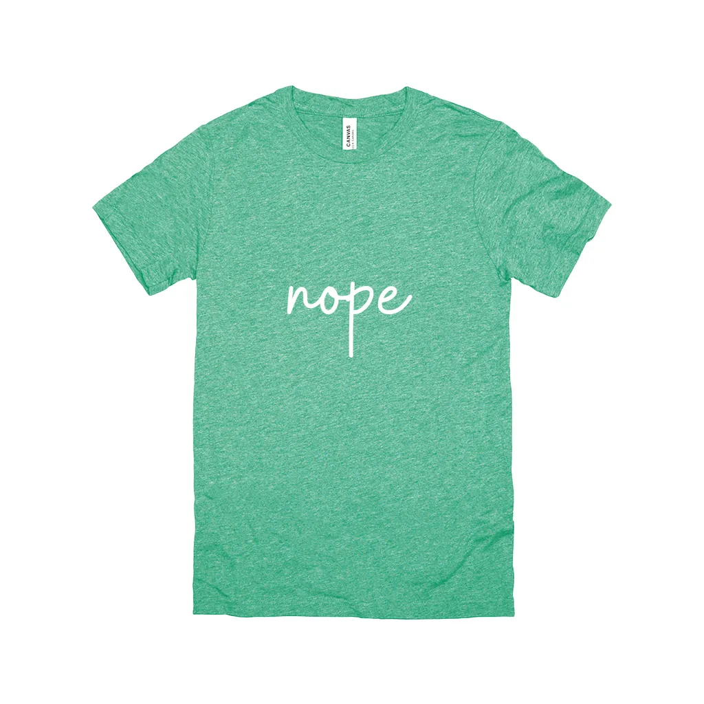 Nope T-Shirt White Design