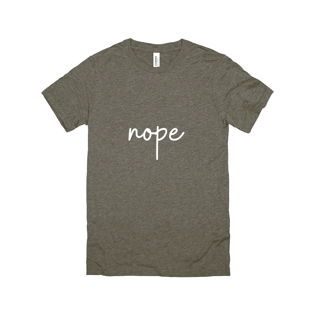 Nope T-Shirt White Design