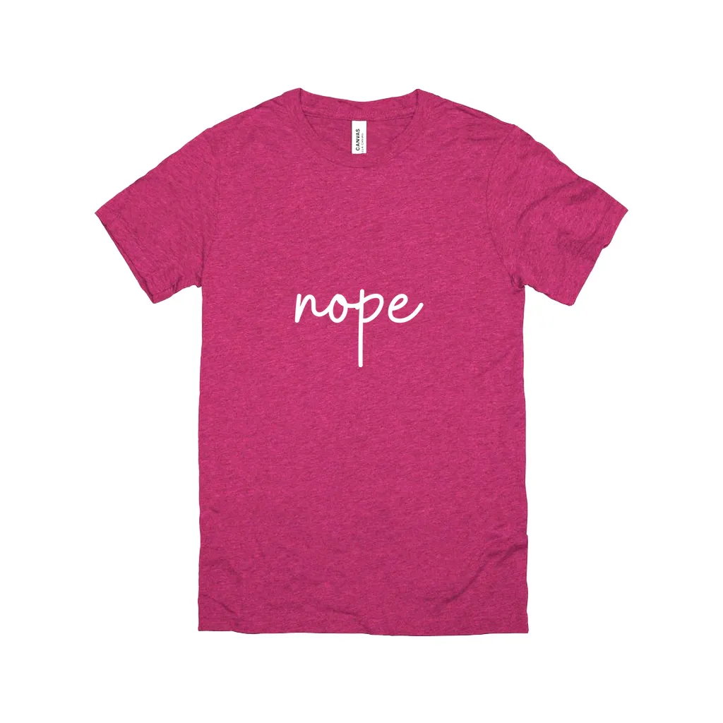 Nope T-Shirt White Design