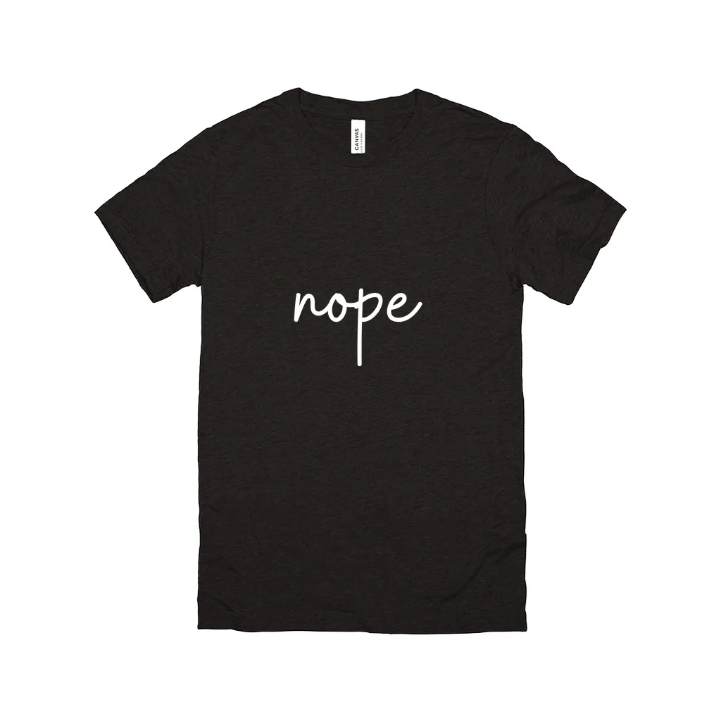 Nope T-Shirt White Design