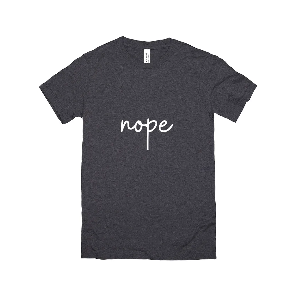 Nope T-Shirt White Design