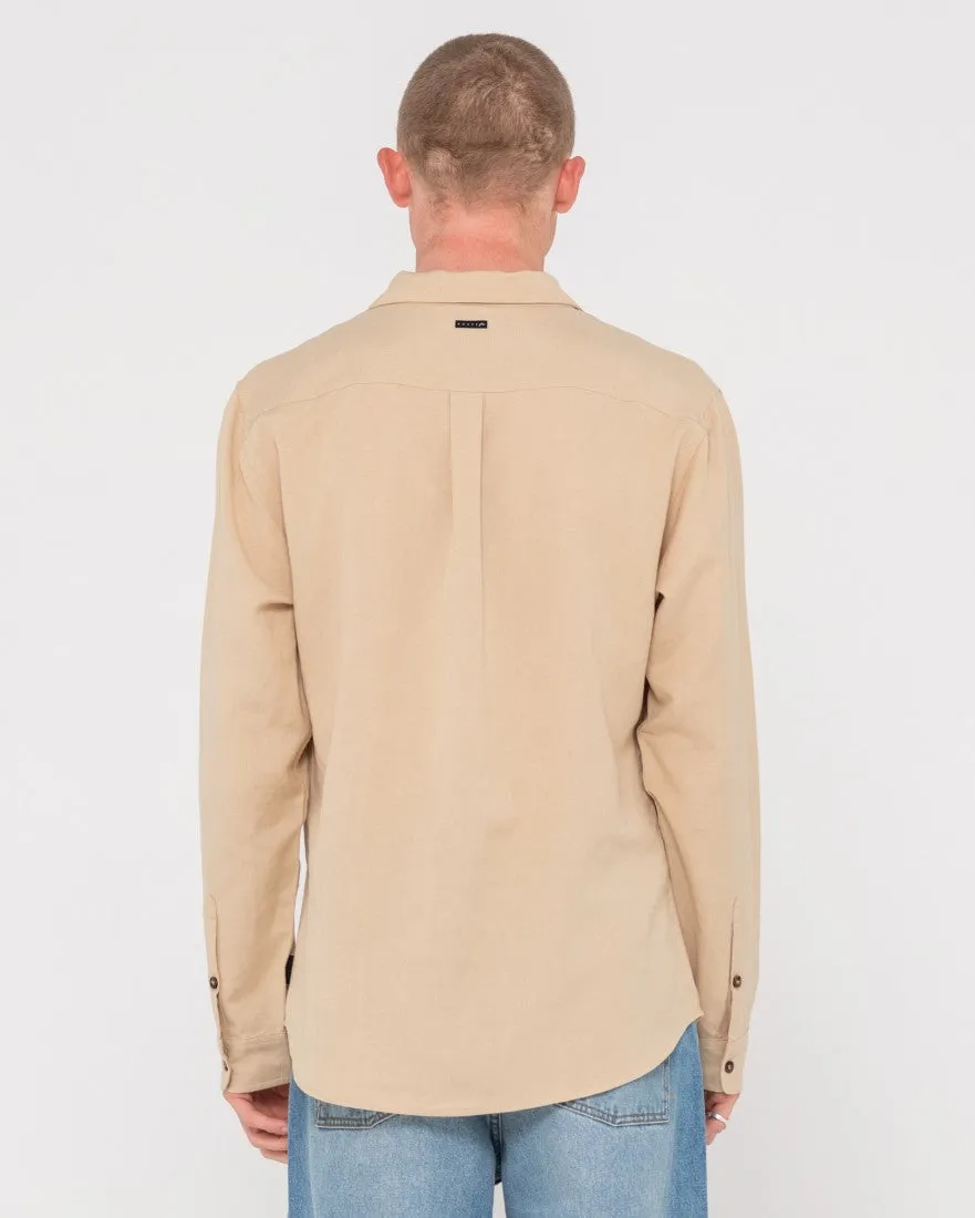 Overtone Long Sleeve Linen Shirt