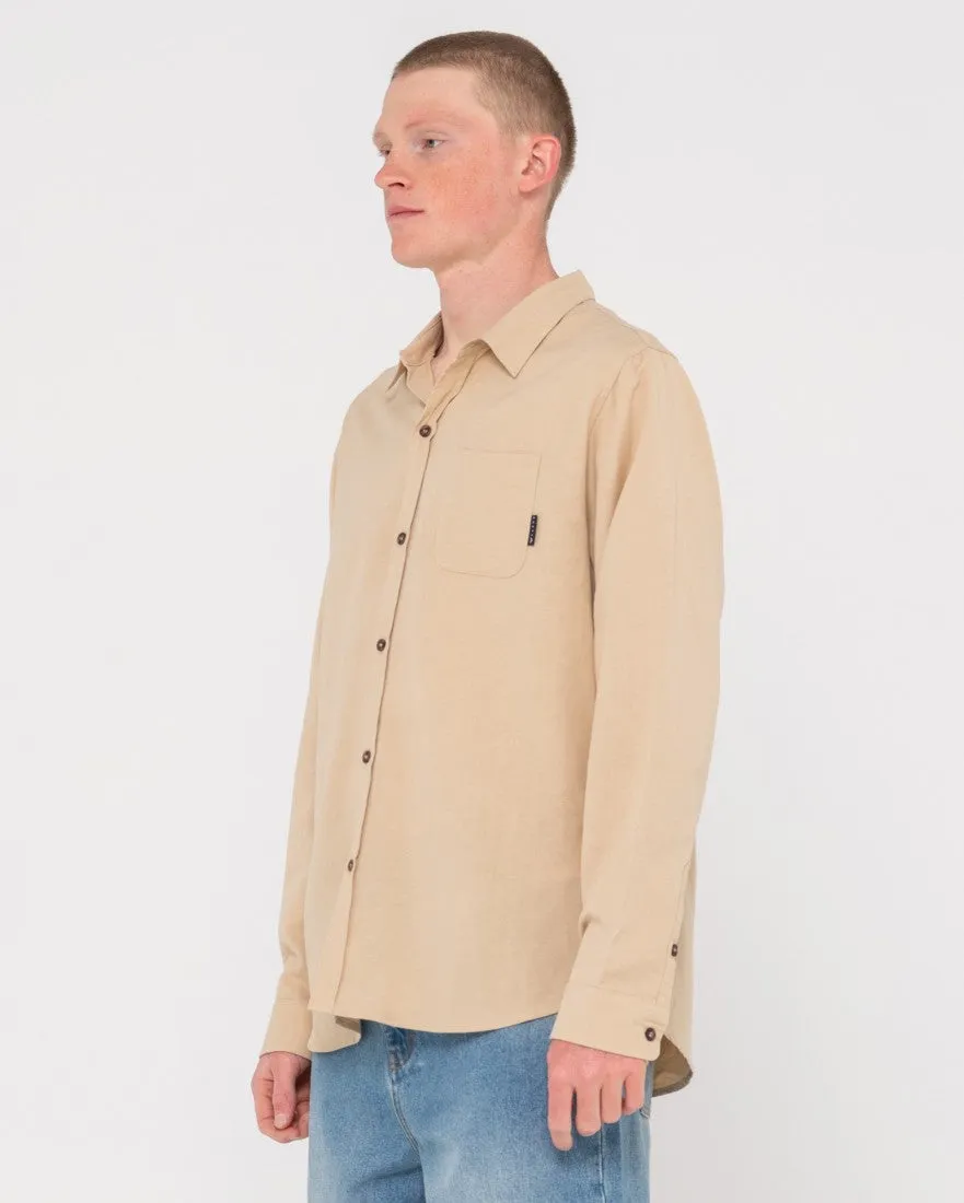 Overtone Long Sleeve Linen Shirt