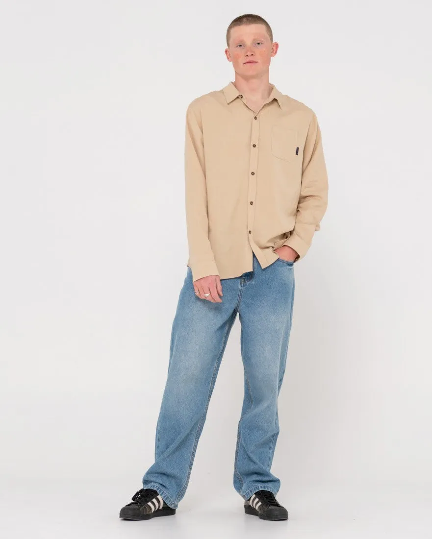 Overtone Long Sleeve Linen Shirt