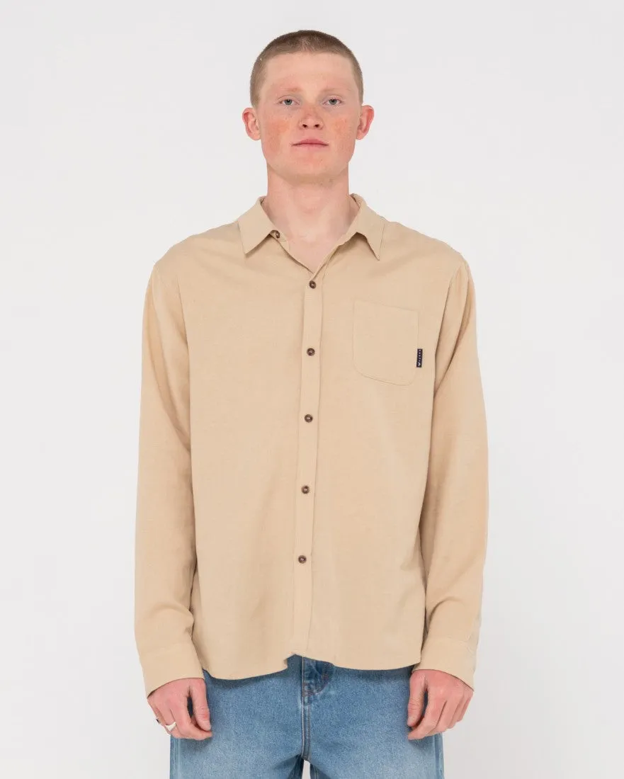 Overtone Long Sleeve Linen Shirt