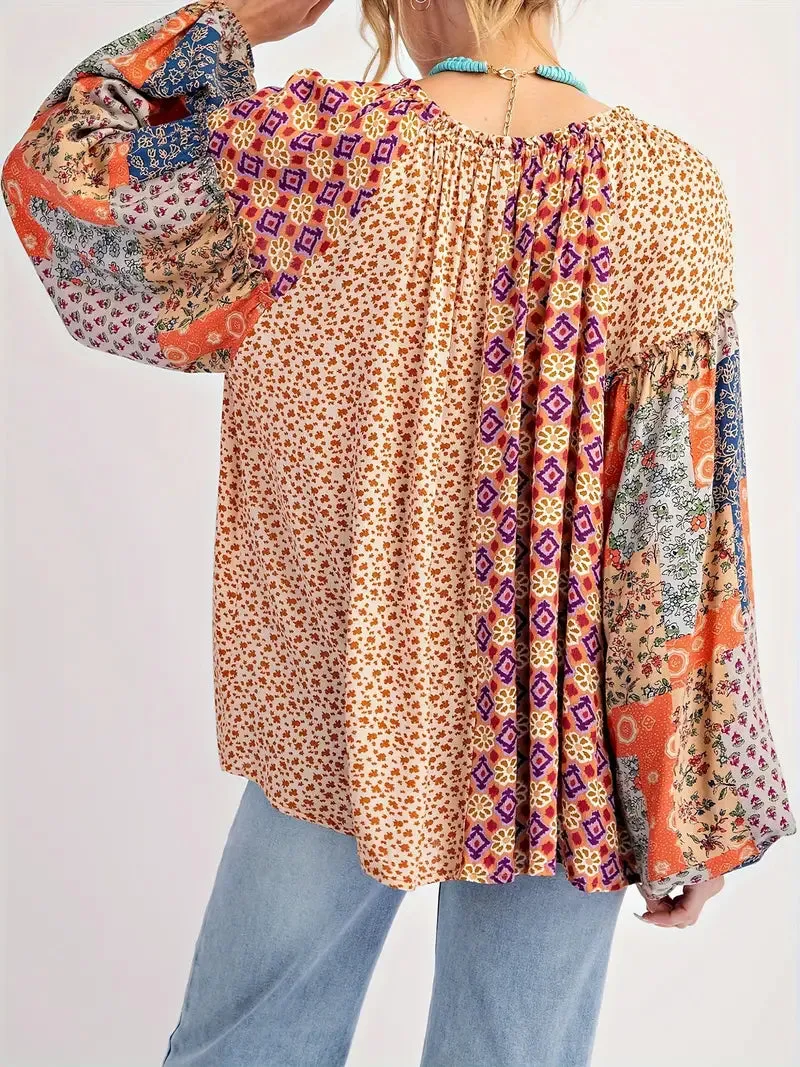 Patchwork Boho Top