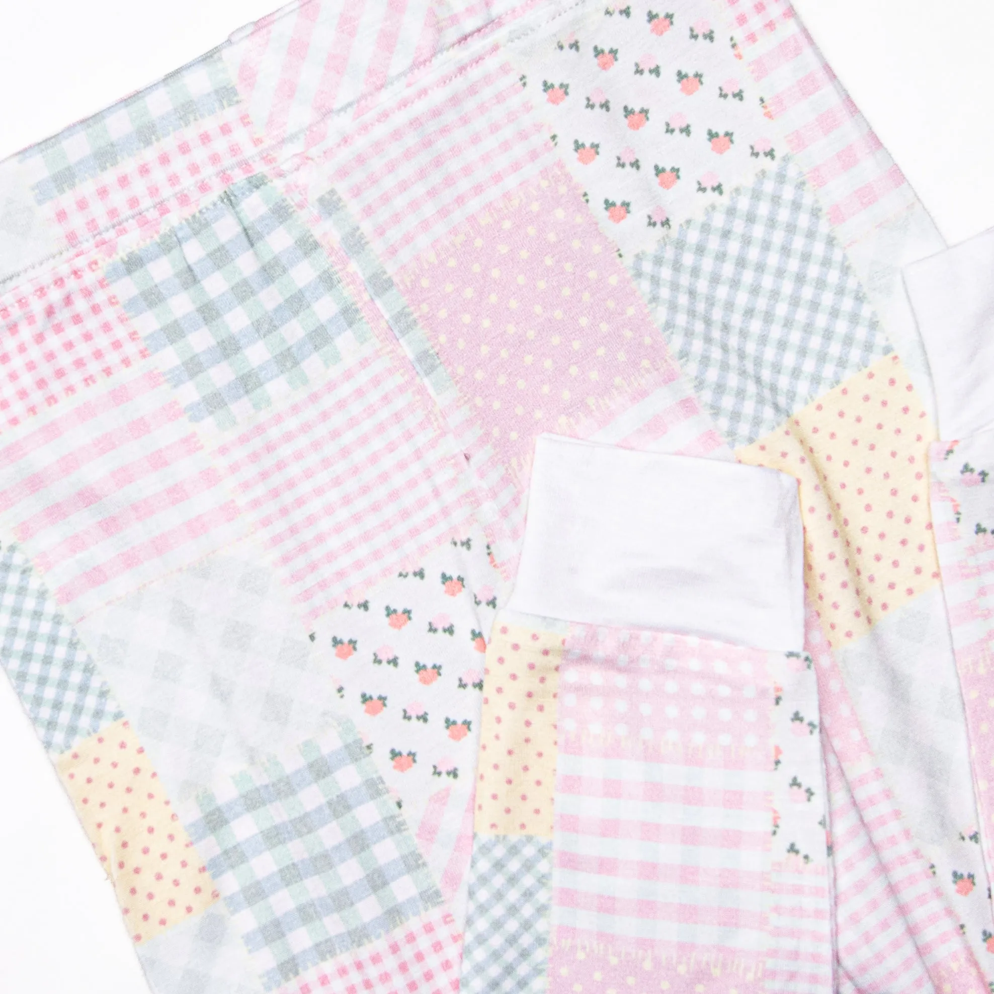 Patchwork PJ's Bamboo Pajama Set, Pink