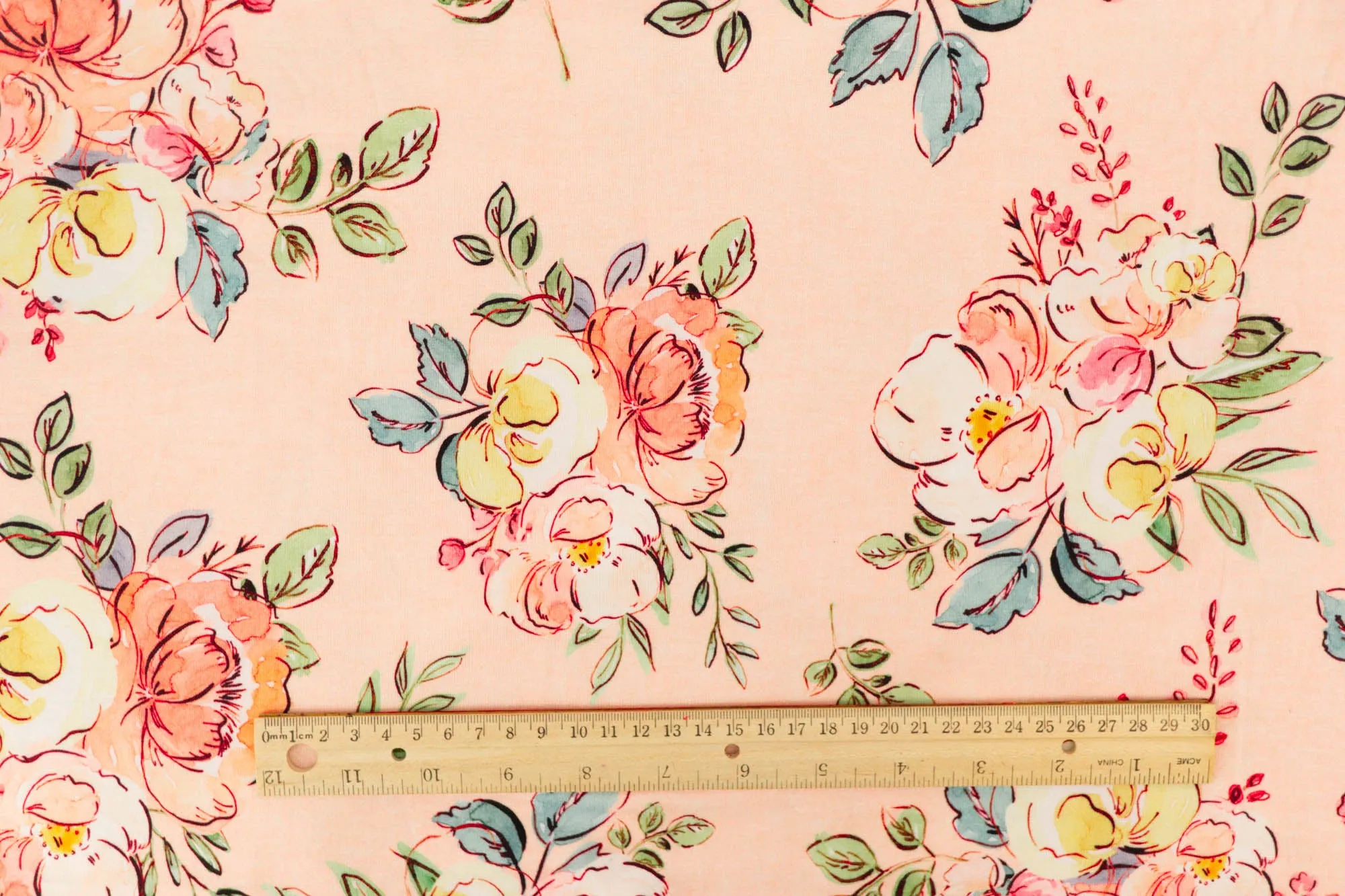 Peachy Blooms - Round 6-2021 - 1/2 metre