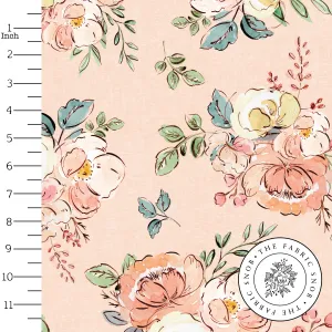 Peachy Blooms - Round 6-2021 - 1/2 metre