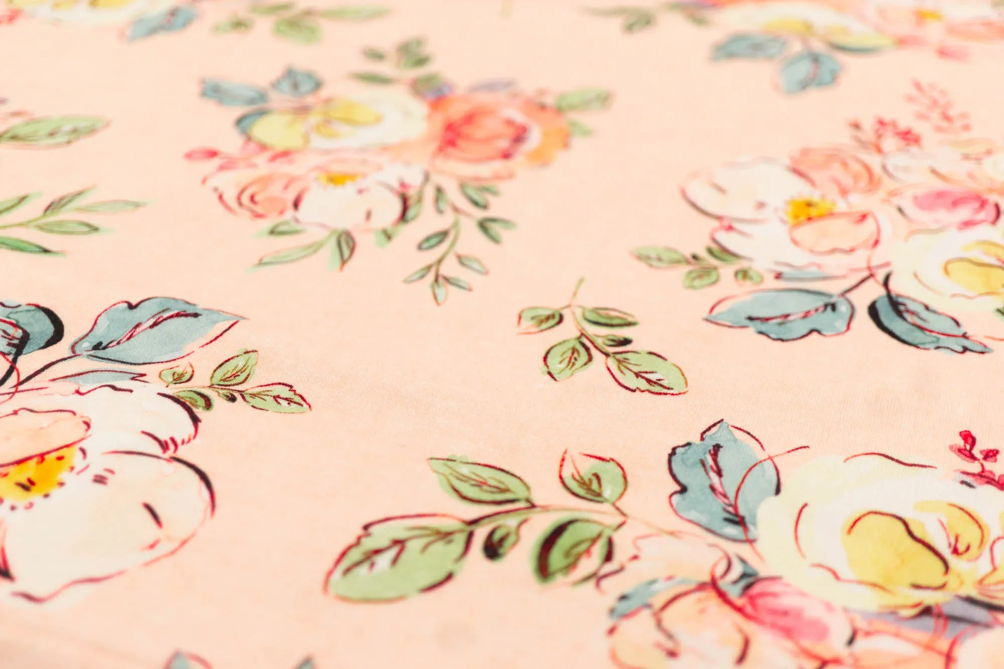 Peachy Blooms - Round 6-2021 - 1/2 metre