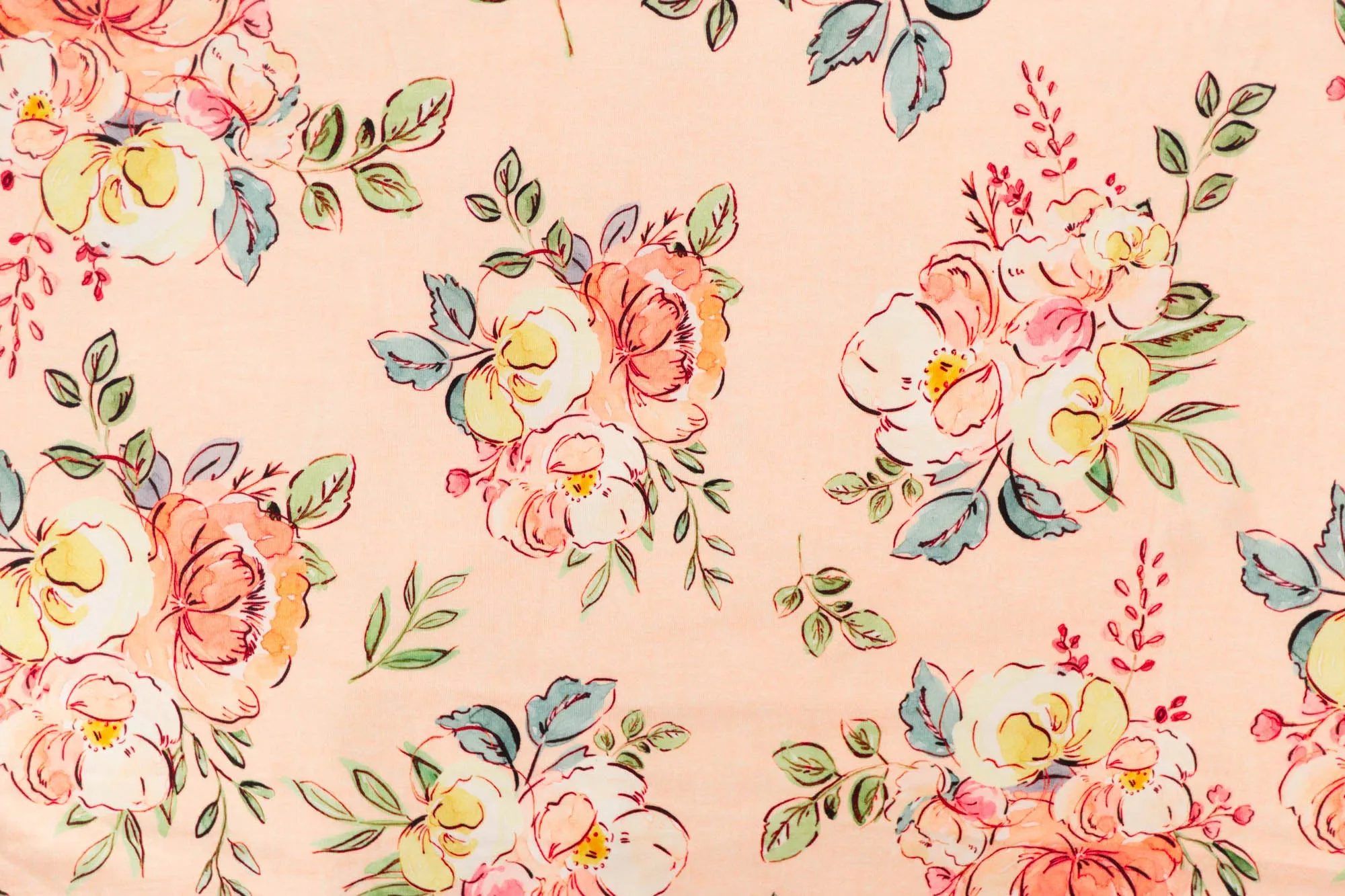 Peachy Blooms - Round 6-2021 - 1/2 metre