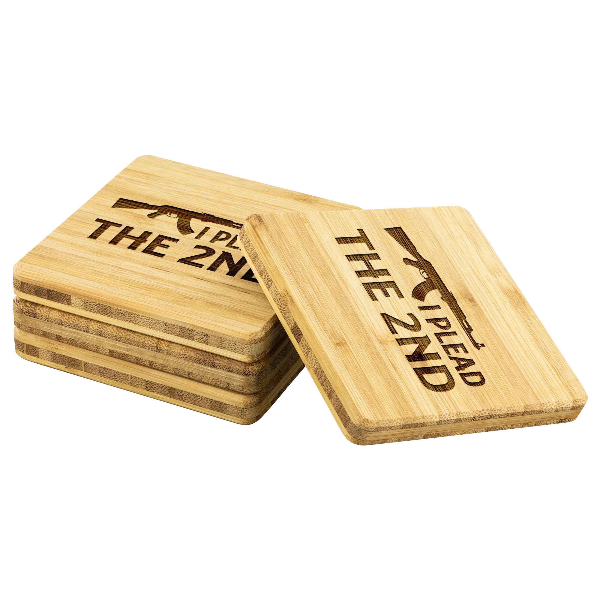 Plead The 2nd - Bamboo Coaster Set