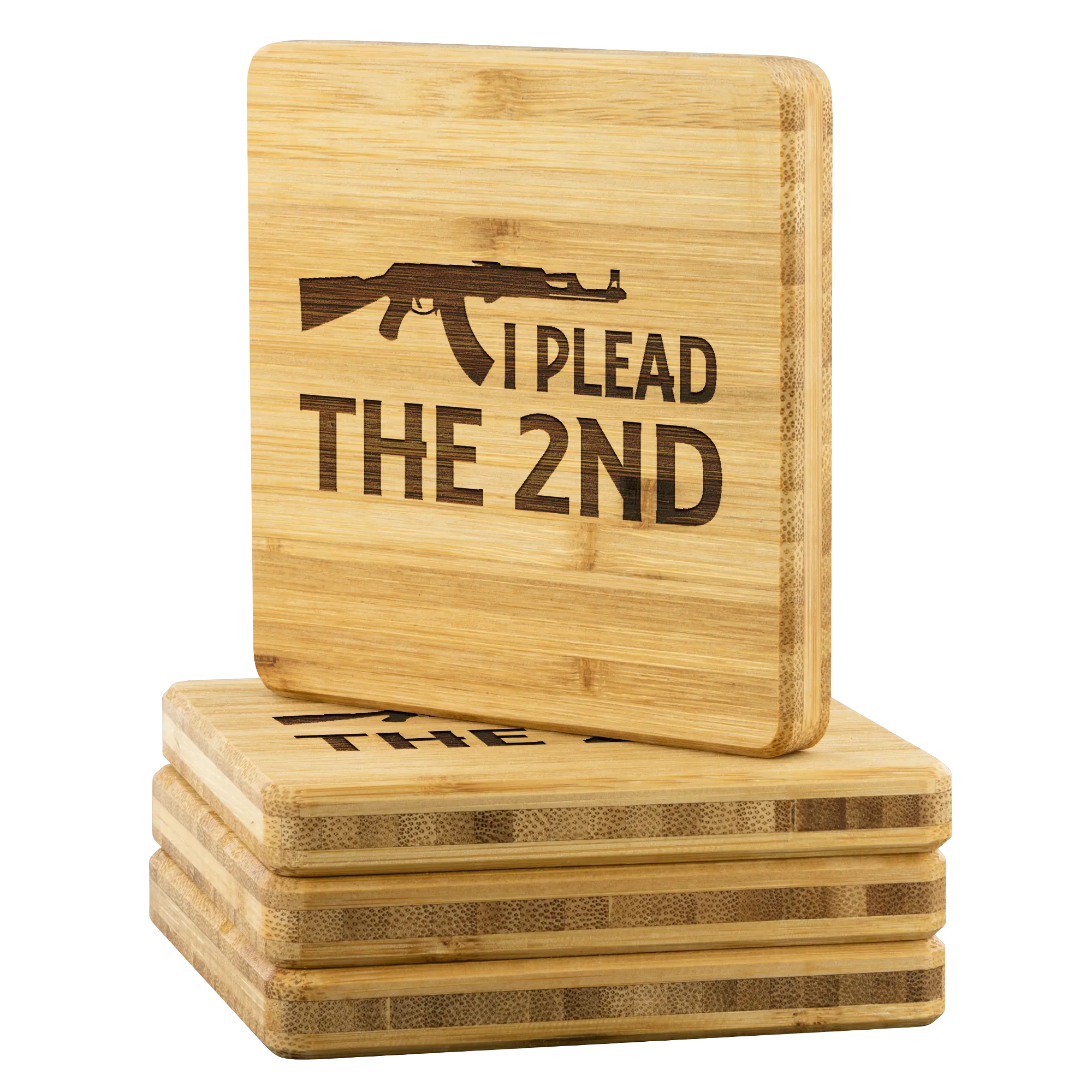 Plead The 2nd - Bamboo Coaster Set