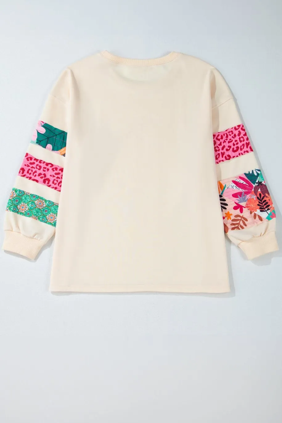 Plus Size Sleeve Split Sweatshirt
