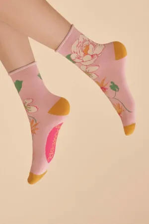 Powder Tropical Flora Socks Petal