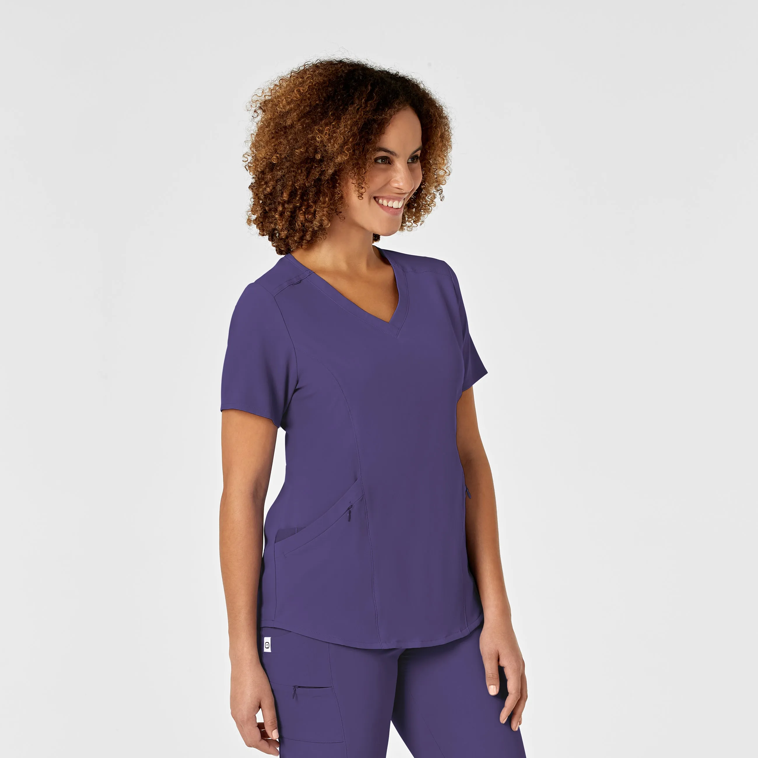 RENEW 6134 V-Neck Scrub Top Grape