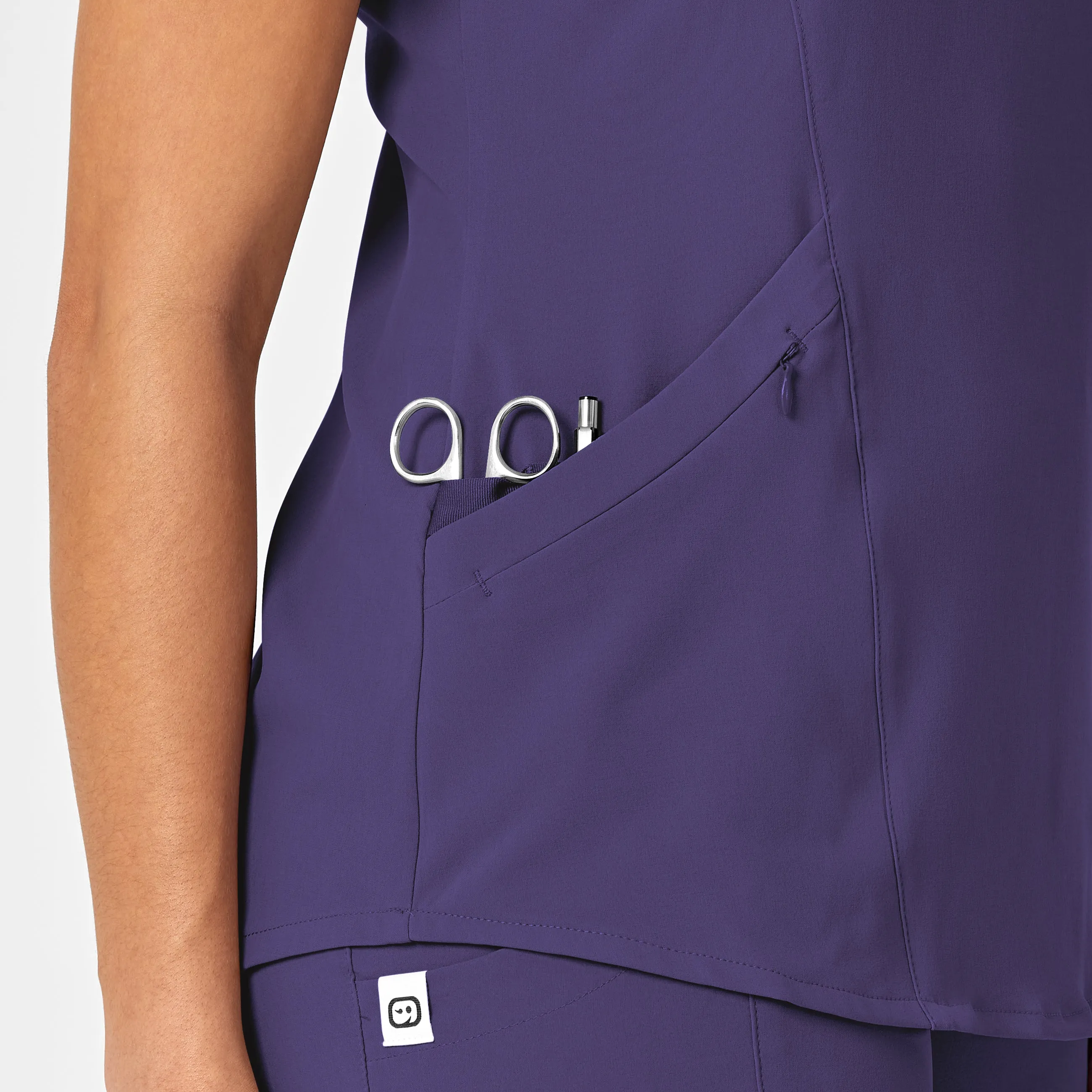 RENEW 6134 V-Neck Scrub Top Grape