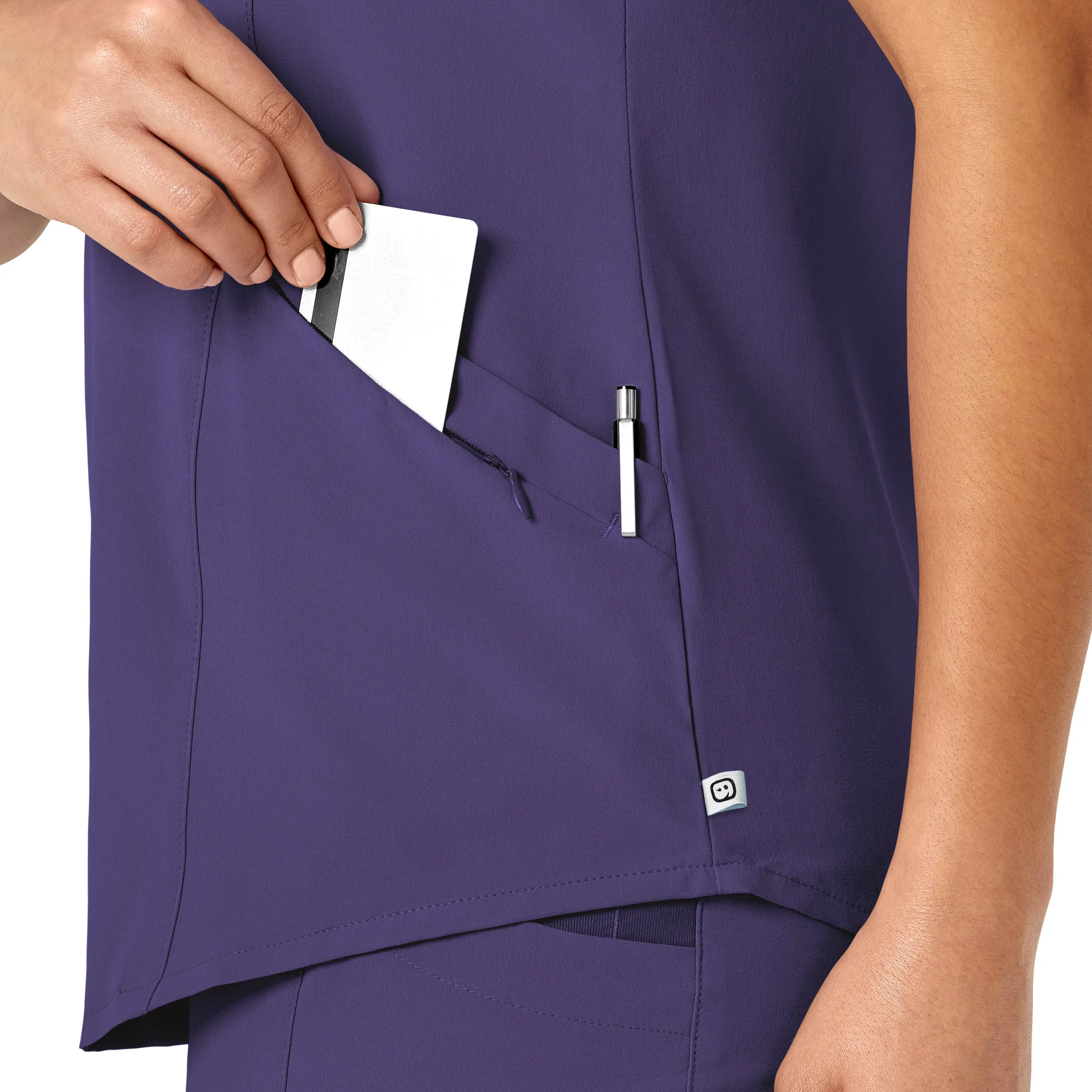 RENEW 6134 V-Neck Scrub Top Grape
