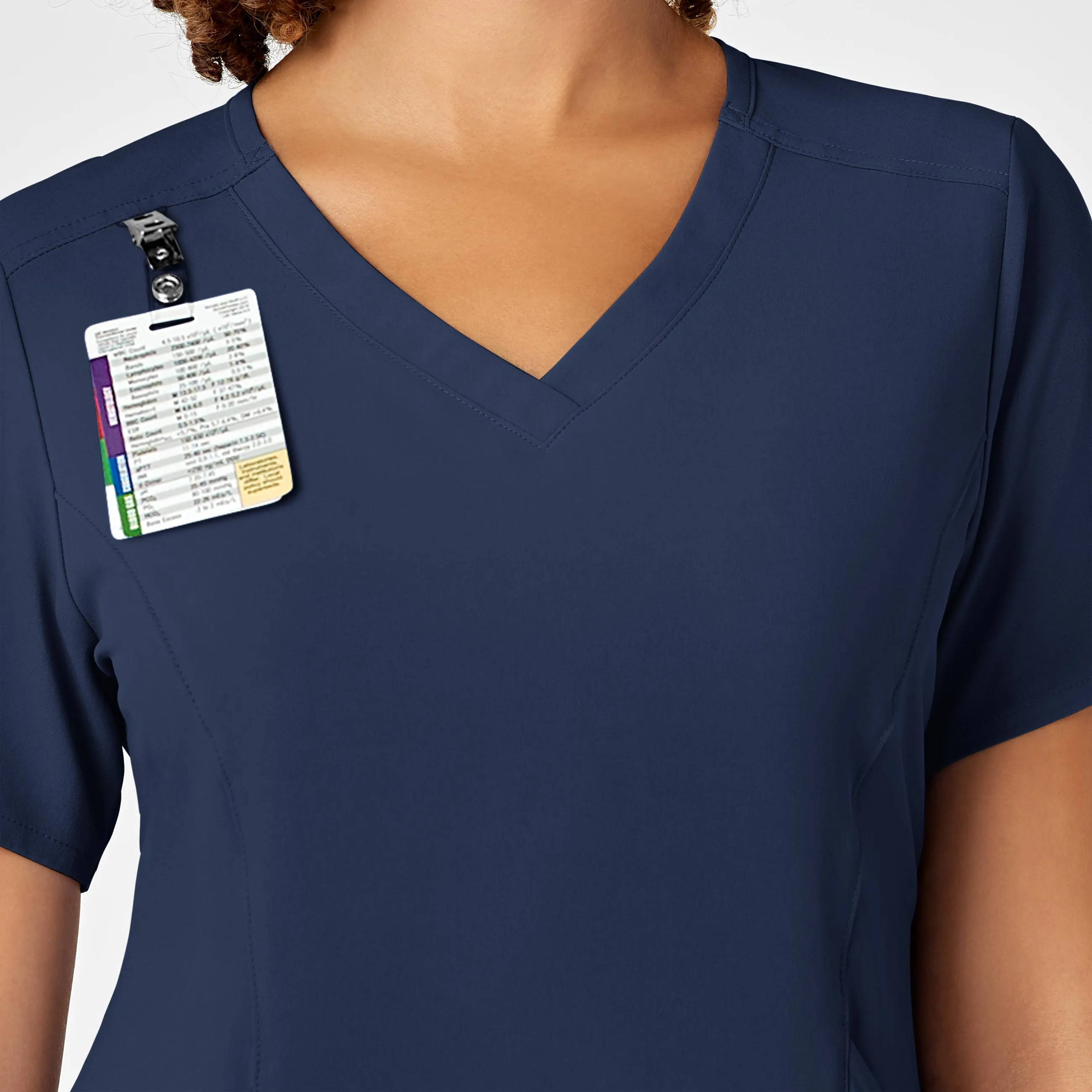 RENEW 6134 V-Neck Scrub Top Navy
