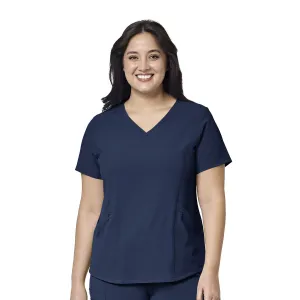 RENEW 6134 V-Neck Scrub Top Navy