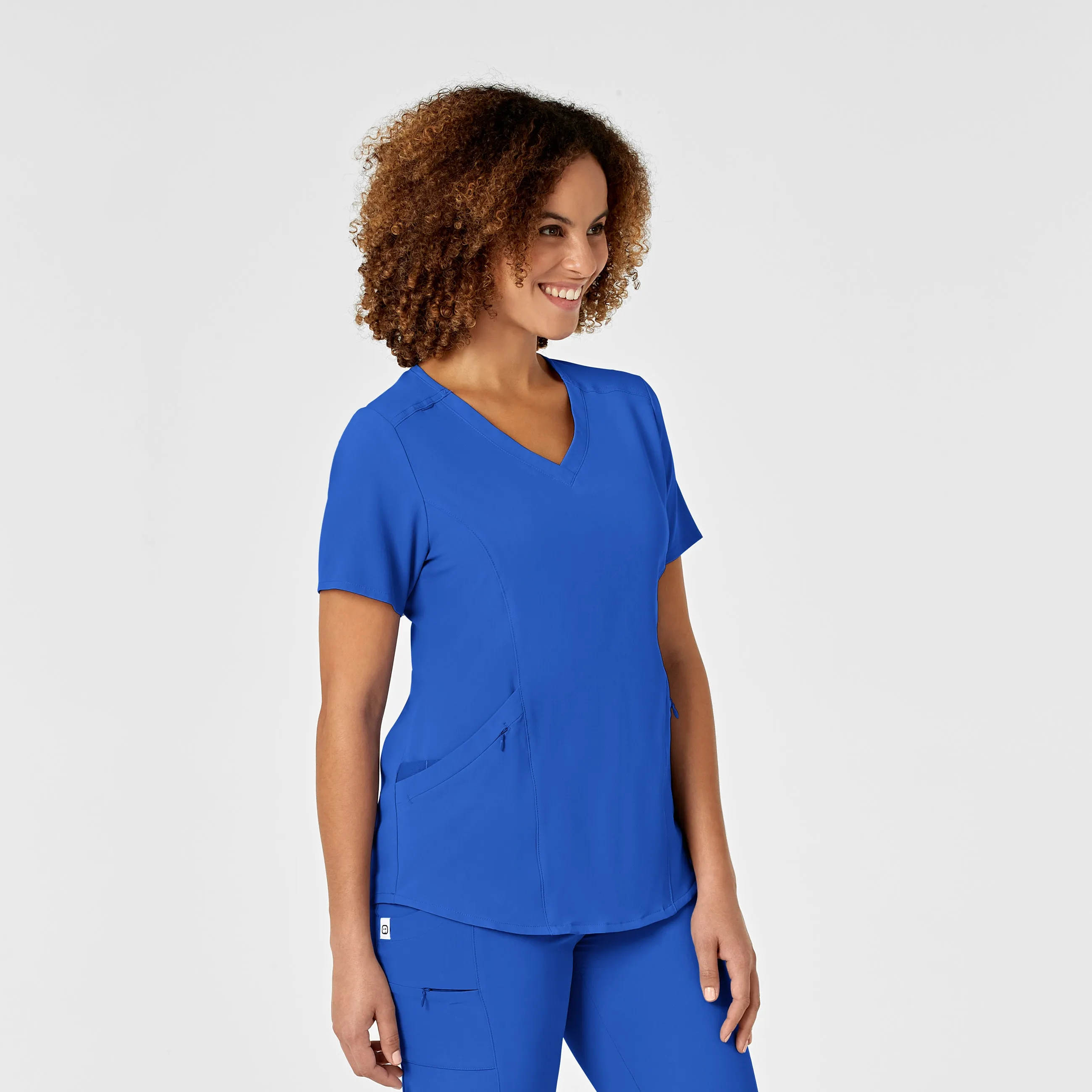 RENEW 6134 V-Neck Scrub Top Royal