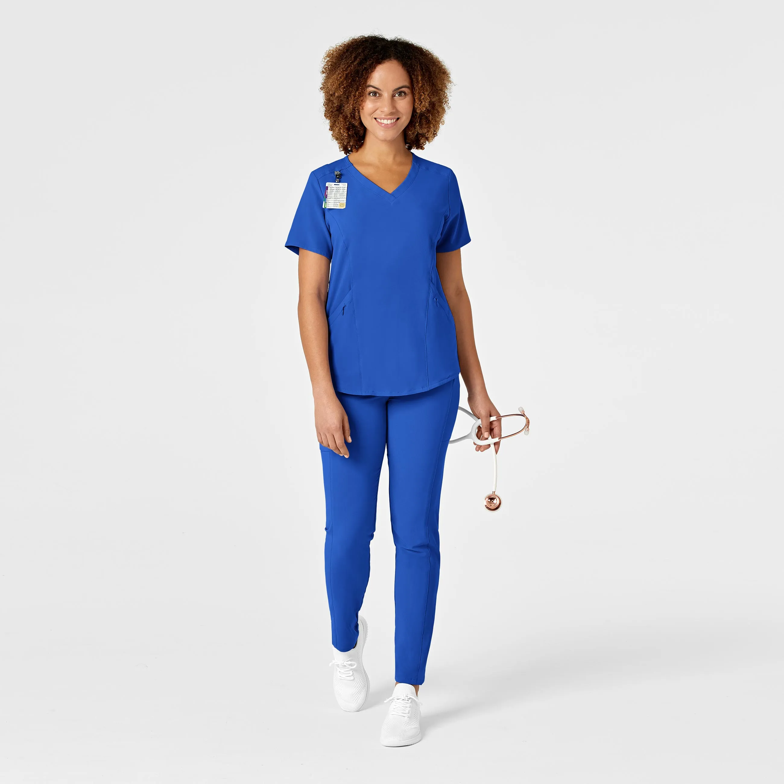 RENEW 6134 V-Neck Scrub Top Royal