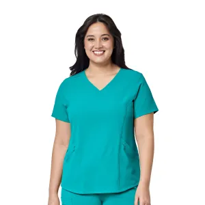 RENEW 6134 V-Neck Scrub Top Teal Blue
