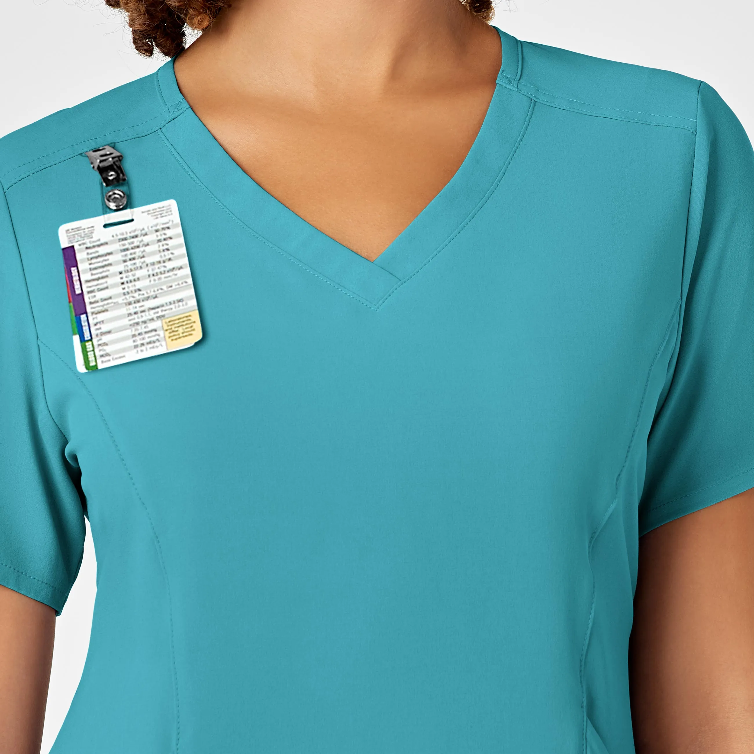 RENEW 6134 V-Neck Scrub Top Teal Blue