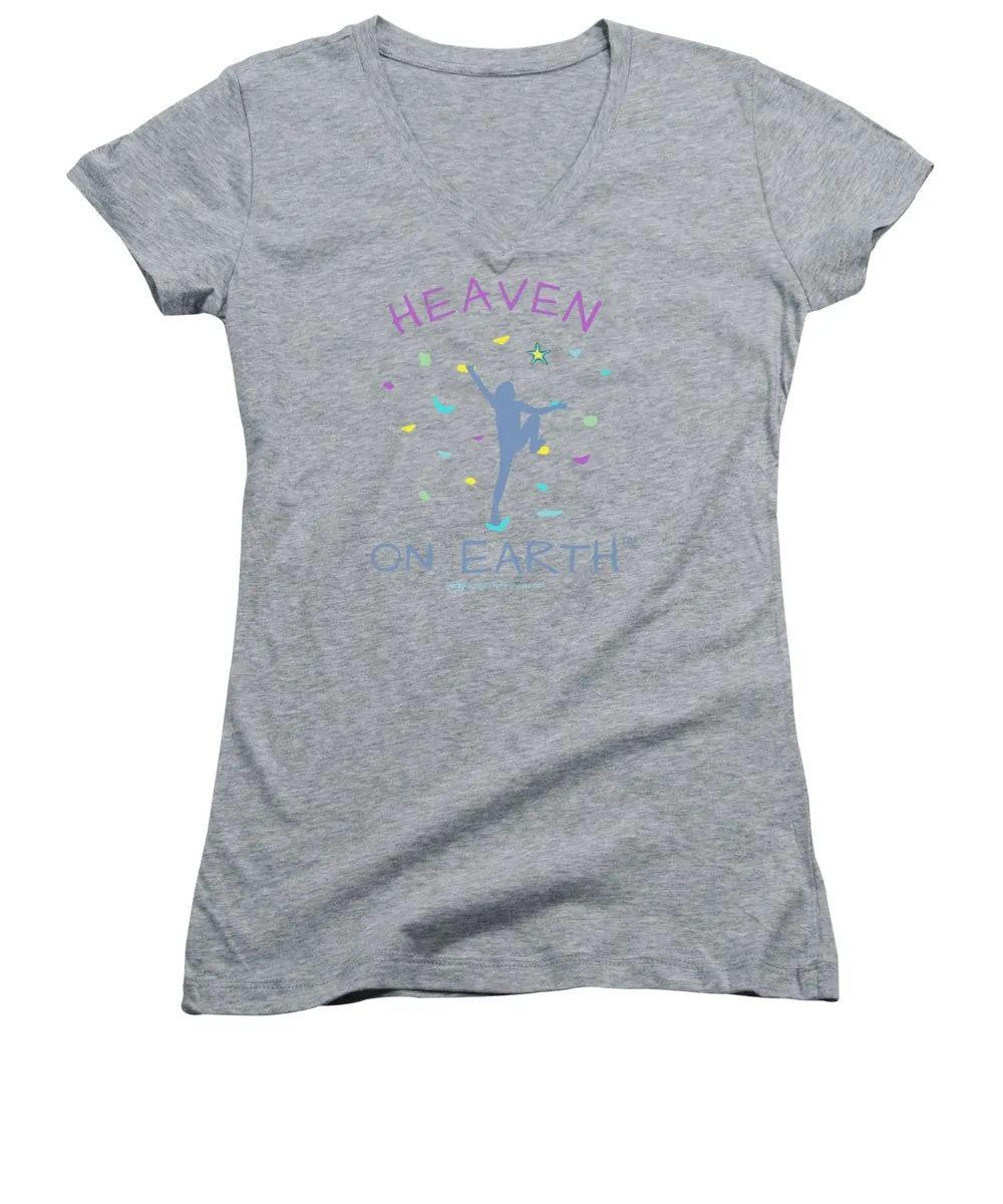 Rock Climbing Heaven On Earth - Women's V-Neck