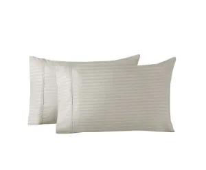 Royal Comfort Twin Pack Pillowcases Cooling Bamboo Blend Ultra Soft 51cm x 76cm 51 x 76cm - SILVER GREY