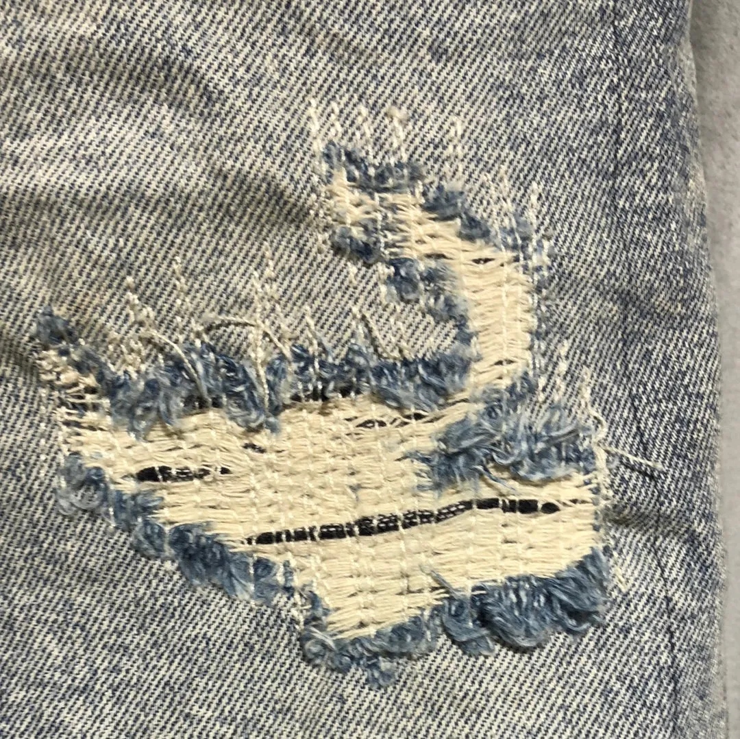 SCOTCH & SODA Denim and Patchwork Mini Skirt