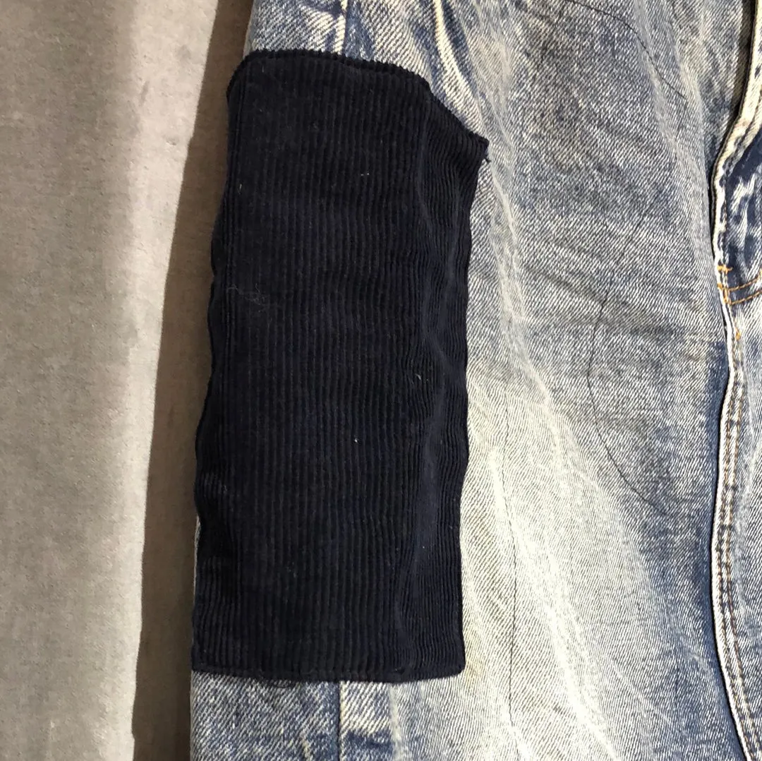 SCOTCH & SODA Denim and Patchwork Mini Skirt