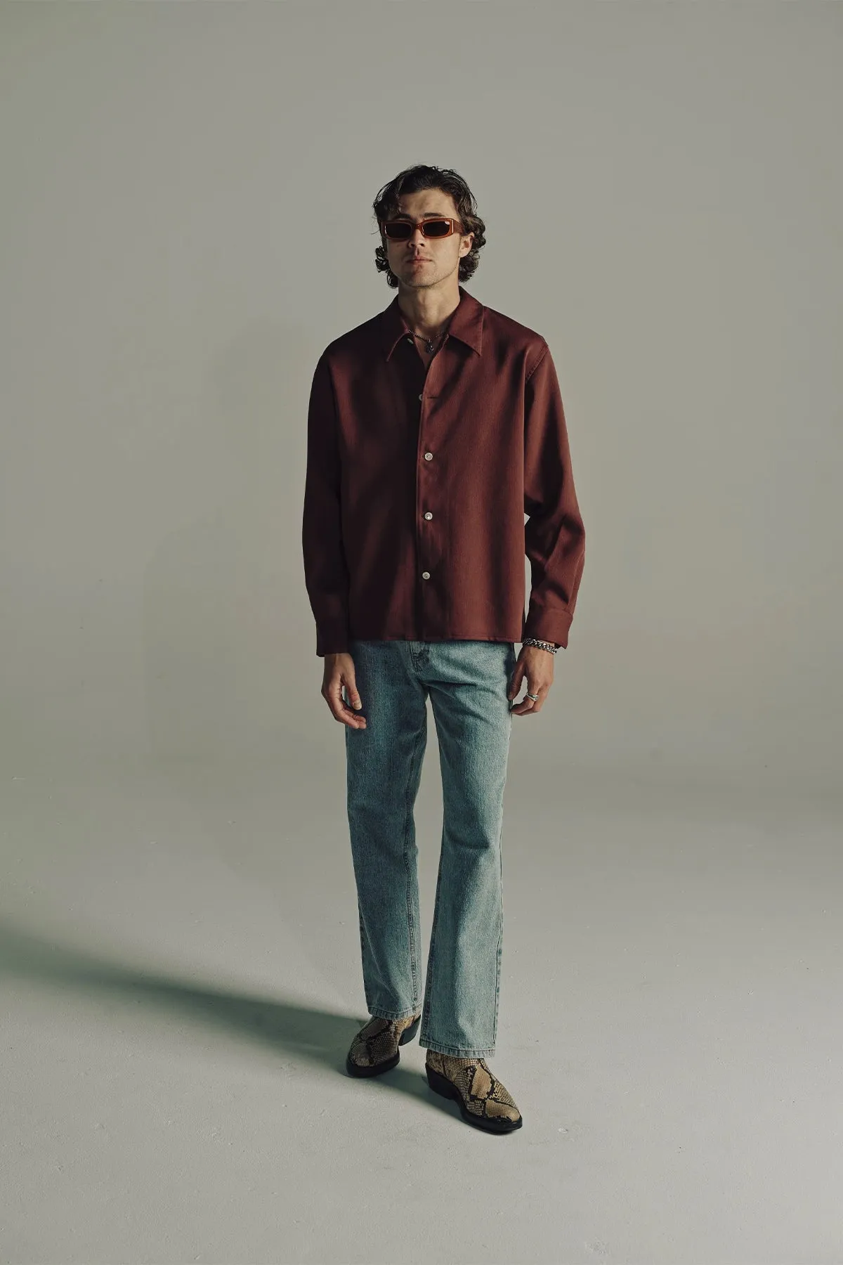 SECOND/LAYER | RELAXED LONG SLEEVE SHIRT