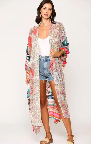 SEVEN WONDERS MAXI KIMONO