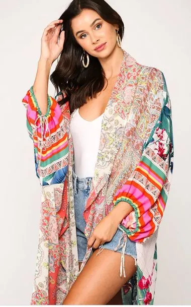 SEVEN WONDERS MAXI KIMONO