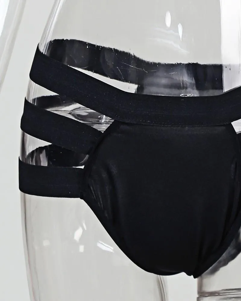 Sexy Bandage Hollow Out Lingerie Set