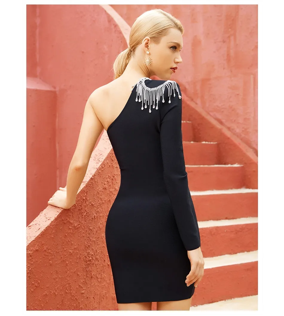 Sexy Hollow Out Mini Club Dress