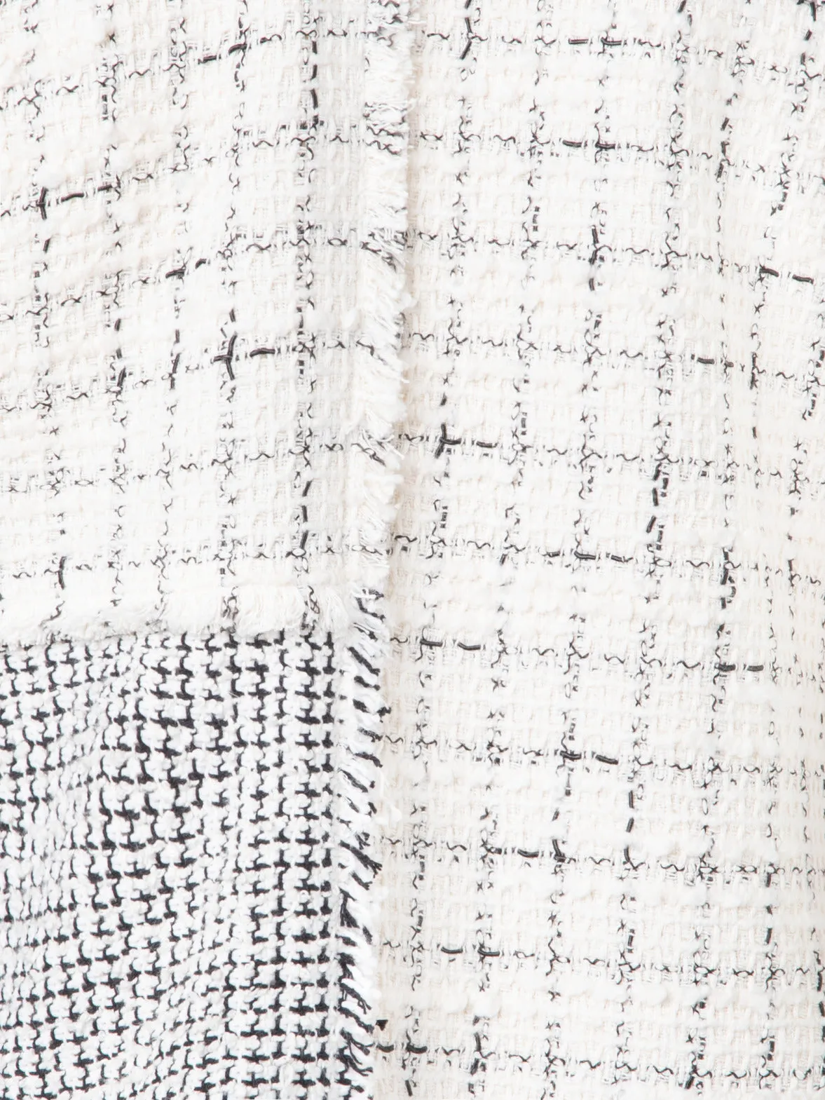 Short Jacket in Patchwork Tweed