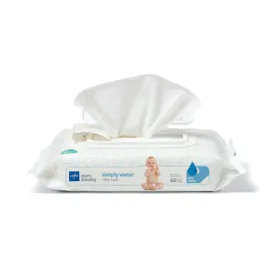 Simply Water Wet Wipes, 60/Pack (case of 12 packs)