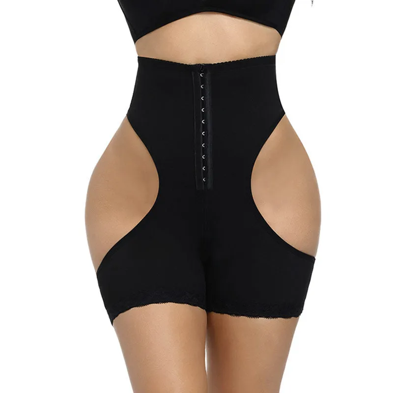 Solid Hollow Out Bodysuit Shorts