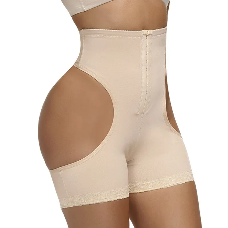 Solid Hollow Out Bodysuit Shorts