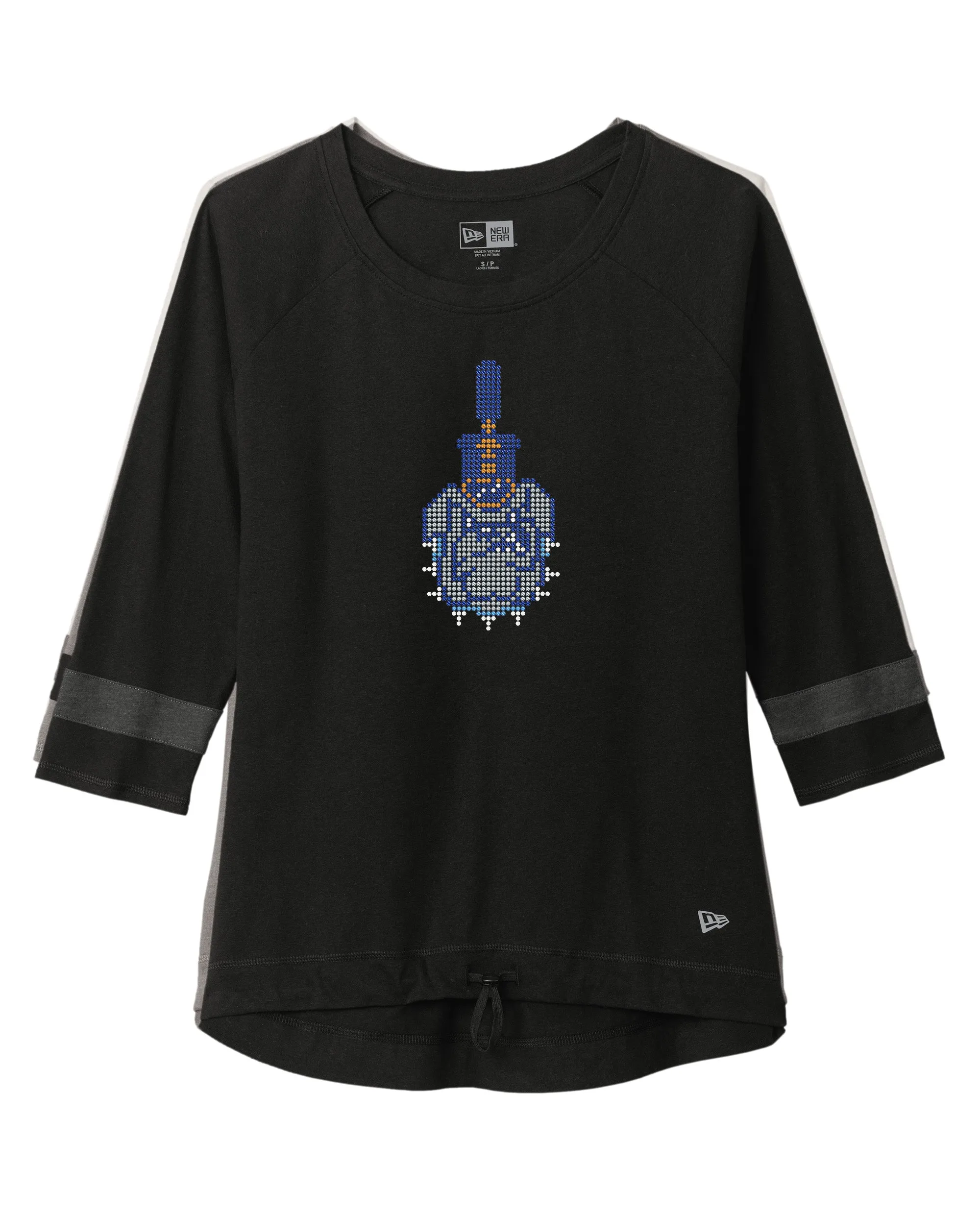 Spike Rhinestones New Era ® Ladies Tri-Blend 3/4-Sleeve Tee
